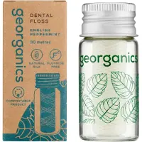 Georganics Dental floss english peppermint 30 meter 1 Stuks