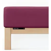 Schlafgut Badstof Hoeslaken M - 120x200 - 130x200 542 Purple Deep