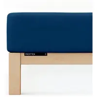 Schlafgut Badstof Hoeslaken L - 140x200 - 160x200 570 Blue Deep