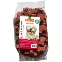 Biofood BF Petfood 3 in 1 Biscuits hondenkoekjes (cranberry) 3 x Cranberrysmaak
