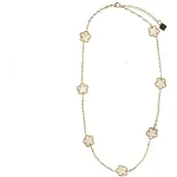 Manfield Goudkleurige bloemetjes ketting | Maat Onesize