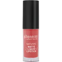 Benecos Lippenstift liquid mat coral kiss 5 ml