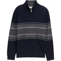 Tom Tailor Trui marine / donkergrijs / zilver