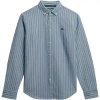 Superdry Blouse 'Oxford' navy / groen