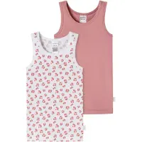 Schiesser Onderhemd ' Fine Rib ' rosa / wit