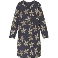 Schiesser Nachthemd 'Comfort Nightwear' beige / grafiet