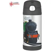 Thermos FUNTAINER kinderdrinkflessen met Rietje Trein 355ml