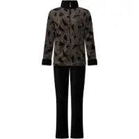 Pastunette Duurzaam zwart fleece huispak | Maat 42