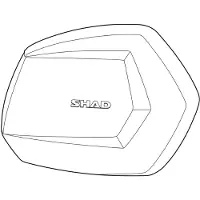 Shad Aluminium Rechter Sh35-afdekking Voor Zijkoffer
