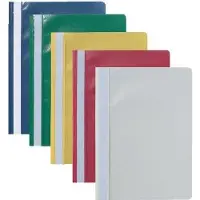 Viking Snelhechter A4 Kleurenassortiment Polypropyleen Transparante voorpagina 22 x 30,8 cm 25 Stuks