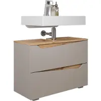 Vicco Wastafelonderkast Marelle Grijs 80 x 57.5 cm met 2 lades, Model 57333