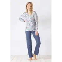 Hajo Dames pyjama grafische cirkels | Maat 52/54