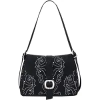 Desigual Schoudertas 'Poker Face Posadas' zwart / zilver