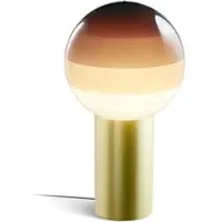 Marset Design tafellamp Dipping Light, bruin / roest, Woon-/ Eetkamer, Glas, Design, tafellamp
