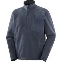 Salomon - Fleeces - Pullover Chroma Fleece HZ M Blue Nights voor Heren van Gerecycled Polyester - Maat L - Marine blauw