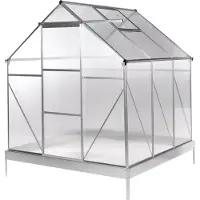 Beliani APULIA - Tuinkas - Zilver - 190 cm - Polycarbonaat