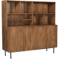 LivingFurn kabinetkast elan 180x150x45 cm mangohout