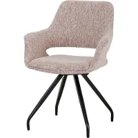 LivingFurn eetkamerstoel capp blossom lodge set van 2 61x61x88cm