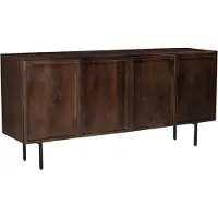 LivingFurn dressoir elan 180x75x40 cm mangohout