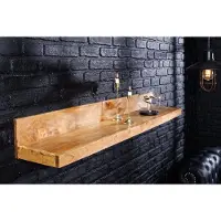Invicta Massieve wandplank MAKASSAR 80cm naturel mangohout handgemaakt - 44741