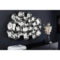 Invicta Moderne wanddecoratie VARIATION 105cm zilver metaal handgemaakt - 43822
