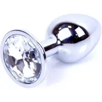 Power Escorts - Plug - Zilver - Anaal - Clear
