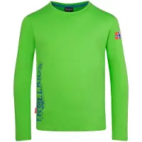 TROLLKIDS - Kid's Stavanger Longsleeve XT - Longsleeve 110, groen