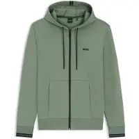 HUGO BOSS Boss Green vest groen effen katoen regular fit
