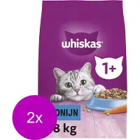 Whiskas Brokjes Adult Tonijn - Kattenvoer - 2 x 3,8 kg