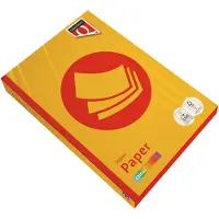 Quantore Kopieerpapier Colour A4 120gr diepgeel 250 vel - 2 stuks