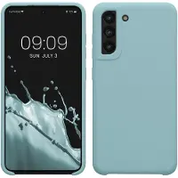 Kwmobile telefoonhoesje geschikt voor Samsung Galaxy S21 FE - Hoesje met siliconen coating - Smartphone case in antieksteen