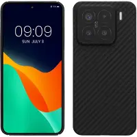 Kalibri hoesje geschikt voor Xiaomi 15 - aramidehoes voor smartphone - mat zwart