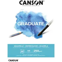 Canson Aquarelblok Graduate A4 250gr 20vel