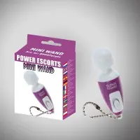 Power Escorts Mini Wand Mini Paarse Vibrator - 6,5 cm BR68