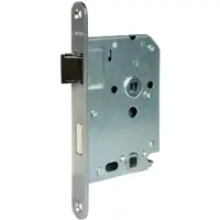 Ivana Binnendeur WC Slot 63x8mm RVS Voorplaat Zonder Sluitplaat