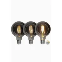 Star Trading 3 standen - G95 Globelamp - E27 - 3.9W- Super Warm Wit - 2200K - Dimbaar
