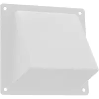 Star X Starx gevelklep 1 klep - 100-125 en 110 x 54 mm - wit