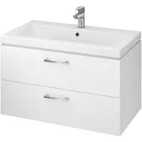 Cersanit Lara - Wastafelmeubel, 45x79x45 cm, 2 laden, wit S926-005-DSM