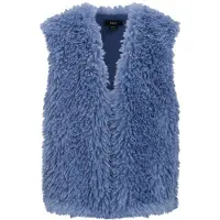 NoBell' NoBell’ teddy gilet blauw Effen - maat 158/164 | Gilet van NoBell’