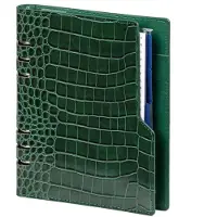Kalpa 1016-09 hervulbare A5 Planner Organizer Compact Croco Groen 1 week per 2 paginas 2026-2027-2028
