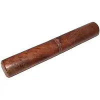 WGifts Houten Klankschaal Aanstrijkstok - gepolijst - Klein - Lengte 19cm x Dia 2.5cm