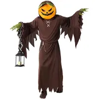Boland - Kostuum Evil pumpkin (S) - Volwassenen - Pompoen - Demoon - Halloween - Cosplay - Themafeest - Carnaval