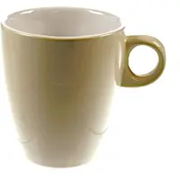 Merkloos Mokje Vicky beige 19cl doos a 6 stuks beige Aardewerk Beker