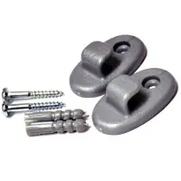 Metaltex Onda Ophanghaken Set A 2 Zilver zilver Metaal Douche- en
