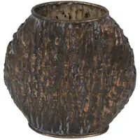 Countryfield Vaas Ebony S Brons 21,5x8x21,5cm Bruin bruin Metaal Vaas