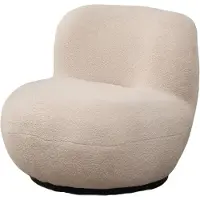 Lizzely Garden & Living Draai fauteuil Lara teddy zand draaibare fauteuil