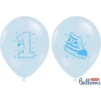 Party-Decoration Partydeco - Ballonnen 1st Birthday Blauw