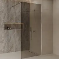 Best design Inloopdouche Best-Design Dalis 80x200 cm Chroom Mocha