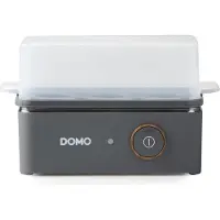 Domo DO9283EK Eierkoker “Wood You” - 1 tot 6 Eieren - Mat Grijs - Houtlook