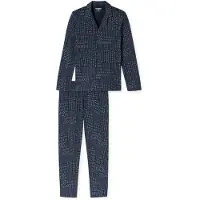 Schiesser Pyjama Long graphite 182656 52/L